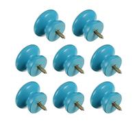 Homoyoyo 8pcs Solid Wood Handle Boho Dresser Wood Cabinet Knobs Door Knob Furniture Knobs Pulls Handles Cabinet Door s Dresser Drawer Mini Vanity Wooden Self-Tapping