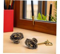 Homoyoyo 8pcs Vintage Lion Head Drawer Handles Zinc Alloy Cabinet Pulls Decorative Furniture Hardware for Kitchen Wardrobe Dresser