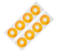 Homoyoyo 8pcs Warning English Emergency Stop Sign Sticker Strong Adhesion Easy to Stick Pp Material Simple Design Practical Safety Labels for Industrial Equipment in Schools and Gyms