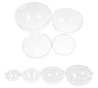 Homoyoyo 8pcs White Plastic Essential Oil Mixing Bowls for Skin Care and Massage, Acrylic Bowls for Storing and Massaging Oils at Home Or Beauty Salon