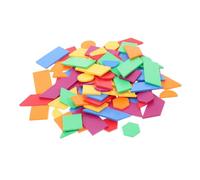 Homoyoyo 96pcs Geometric Shape Sorting Puzzle for Creative Educational Sensory for Preschool Home Learning Fun Pattern Blocks for Cognitive Development