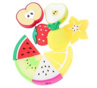 Homoyoyo 9Pcs Cute Fruit USB Cable Plug Protectors Flexible Data Line Covers Compatible with Iphone Non-slip Anti- Organizers to Extend Charger Cord Life Fun Mix of Watermelon Kiwi
