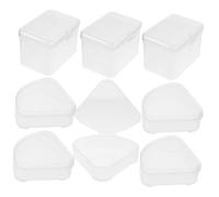 Homoyoyo 9pcs Makeup Sponge Holder Case Storage Box for Cosmetic Egg Powder Puff Organizer Travel Accessories