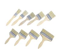 Homoyoyo 9PCS Paint Brushes with Thick Natural Bristles and Ergonomic Wooden Handles for Wall Furniture and Decorating Assorted Precision Painting Tools for Artists and Home Use
