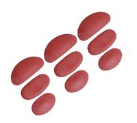Homoyoyo 9pcs Pottery Scraper Silicone Pottery Scraper Tool, Clay Shaping Tool for Ceramic Hobbyists, Brown, Smooth Finish, Precise Shaping, Garden Flower Pot and Vase Making, Beginners