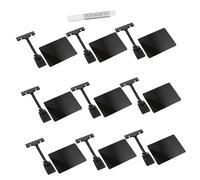 Homoyoyo 9pcs PVC Erasable Price Tags with Clip Style Holders Double Head Display Clips for Retail Stores Supermarkets and Exhibitions Convenient Pricing with Erasable Chalk