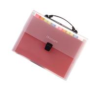 Homoyoyo A4 Expanding File Folder Rainbow 13-Pocket Accordion Document Organizer Multi-Layer Filing Folder for Office and School Supplies