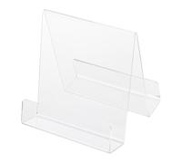 Homoyoyo A5 Small Acrylic Bookshelf with Double- Support Panel, Book Display Stand for Desktop, Bookstore, School, Holder and Book Bracket Organizer