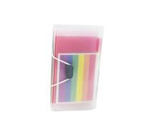 Homoyoyo Accordion File Organizer Portable Rainbow Document Holder with Elastic Closure for Office School and Travel for Bills Receipts and Important Papers