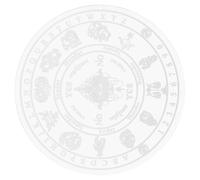 Homoyoyo Acrylic Divination Desk Board with Engraved Geometric Pattern | White Tabletop Piece, Smooth Polished Edges, Easy to Clean, Yes or No Guidance for Rituals