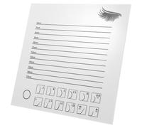Homoyoyo Acrylic Eyelash Display Tray Transparent Lash Pallet Durable Eyellass Holder Board for Professional Salon and Personal Use Large