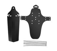 Homoyoyo Adjustable 3d Shape Black Plastic Bike Mudguard Front and Rear Mudguards for Mountain Bike Cycling Accessories Lightweight Portable Fender