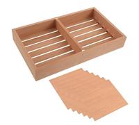 Homoyoyo Adjustable Cedar Cigar Storage Box with Tray Divider 12 Inch