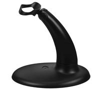 Homoyoyo Adjustable Desktop Barcode Scanner Stand with Tilt and Angle Control Portable Mounting Bracket Holder for Retail Warehouse and Checkout Counters Stable Black Base for Efficient