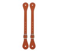 Homoyoyo Adjustable Faux Leather Western Spur Straps for Cowboy Boots 2pcs Light Brown Equestrian Riding Accessories for Men and Women Outdoor Horseback Riding