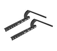 Homoyoyo Adjustable Metal Tv Stand Base with Iron Triangle Support Small Desktop Holder for Screens Stable Replacement Bracket for Home Use