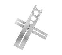 Homoyoyo Adjustable Tile Hole Opener Locator for Marble Porcelain Stainless Steel Drilling Positioning Tool Durable Lightweight Tile Drilling Locator for Accurate Home and Workshop Use