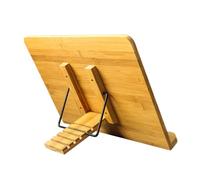 Homoyoyo Adjustable Wooden Desktop Book Holder Folding Reading Rack for Study Music Scores More Multi Functional Easel Stand with Tilt Angle Small