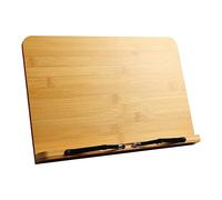 Homoyoyo Adjustable Wooden Folding Book Holder Stand Large Multi Purpose Reading Rack for Books Music Scores and Tablets for Home and Office Use