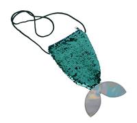 Homoyoyo Adorable Sequin Boys and Girls Bag Shoulder Pouch for Boys and Girls Fashionable Phone Bag Mermaid Tail Design