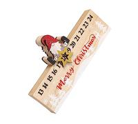 Homoyoyo Advent Calendar Traditional Christmas Countdown Decor for Holiday Celebration Festive Wooden Calendar to Enhance Your Home Christmas Atmosphere