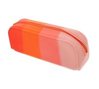Homoyoyo Aesthetic Silicone Pencil Case Large Capacity Cute Pencil Pouch Washable Tear Resistant Stationery Organizer for Students and School Use