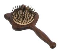 Homoyoyo Airbag Hair Brush Detangling Comb Long Handle Natural Sandalwood Paddle Massage Brush for Women Hair Styling and Scalp Care