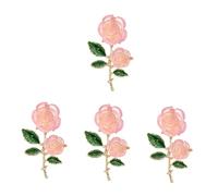 Homoyoyo Alloy Flower Brooch Pin for Women Floral Clothes Decor Durable Metal Breastpin Elegant Accessory for Jackets Bags and Scarves Portable Easy to Wear