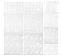 Homoyoyo Alphabet and Number Stencils for Crafts Reusable Lettering Templates Multi-Style Painting Stencil Kit for Scrapbooking and DIY Art Projects