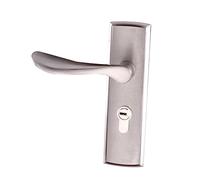 Homoyoyo Aluminum Alloy Mechanical Handle Door Lock for Bathroom Silver