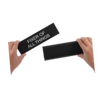 Homoyoyo Aluminum Alloy Shaped Name Plate Stand Elegant Desk Sign Holder for Home Office Easy Installation Sturdy Reliable Nameplate Frame Professional Workspace Accessory