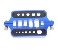 Homoyoyo Aluminum Model Motor Soldering Station for Xt60 Xt90 Connectors with Insulate Welding Block, Metal Soldering Jig for Rc Model Plug Assembly and Repair, Blue