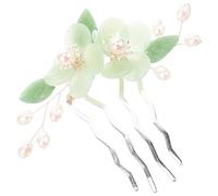 Homoyoyo Ancient Comb Headdress Chinese Style Inserted Comb 4.5x3.2inch Creates Instant Stunning Hairstyle Easy to Hold Hairstyles for Bridesmaid Vintage Flower Decor Banquet Performance