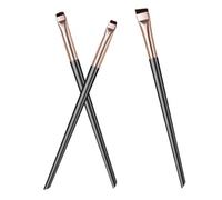 Homoyoyo Angled Eyeliner Brush Black Gold Eyeliner Applicator Precise Fine Tip Eye Makeup Tool for Professional and Home Use Portable Cosmetic Brush Kit