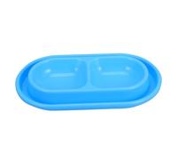Homoyoyo Anti-ant Double Cat Bowl Water Fountain with Food and Water Dispenser Sky-blue Feeder Bowls for Indoor Outdoor Use Suitable for Cats Kittens Dogs Puppies Keeps Food Clean and