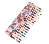 Homoyoyo Anti-static Wide Tooth Hair Comb Colorful Acetate Hair Bang Comb for Household Salon Use