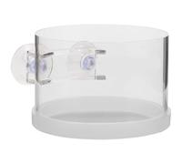 Homoyoyo Aquarium Feeder Ring Fish Feeding Holder Delicate Smooth Bright Acrylic Circle Convenient Installation Not Easy to Deform Or Break Can Be Attached to The Wall of The Fish Tank