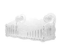 Homoyoyo Aquarium Planting Cup with Double Suction Cups Acrylic Fish Tank Plant Holder with Permeable for Aquatic Plants Breeding Space-saving Vertical Planter Pot to Enhance Oxygen and