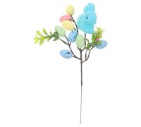 Homoyoyo Artificial Easter Egg Picks with Colourful Foam and Plastic Stems Lightweight Versatile Decoration for Easter Table Centerpieces and Home Use Providing A Festive Spring Touch