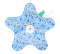 Homoyoyo Automatic Interactive Cat with Silent Motor Rotatable Teaser Stick and Hunting Hood Cover for Indoor Cats and Kittens One-button Play with Smart Motion for Engaging Entertainment