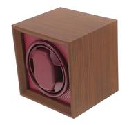 Homoyoyo Automatic Mechanical Watch Winder Box in Brown Wood with 1+0 Three Gears Adjustable, Powered by Power Outlet, for Gifts for Family, Friends and Business Partners