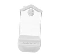 Homoyoyo Automatic No Mess Parrot Feeder with Spillproof Design and Window Large Capacity Bird Food Dispenser for Cage Scheduled Feeding Timer for Diverse Bird Species Versatile Wall