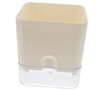 Homoyoyo Automatic Self-watering Wall Hanging Planter Transparent Square Pot for Indoor Succulents and Houseplants Self-adhesive Moisturizing Flowerpot for Home and Garden