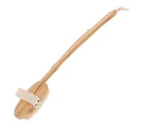 Homoyoyo Back Shower Brush Body Scrubber Bamboo Bristle Long Handle Comfortable Touch Bath Accessory for Men and Elderly