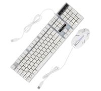 Homoyoyo Backlit Mechanical Keyboard Gaming Layout Usb Wired Keyboard and Mouse Combos Ergonomic Design Key Non-conflict Professional Gaming Feel Random Style