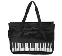 Homoyoyo Bag Splashproof Storage Music Cloth for Lightweight with Oxford Sheet Pattern and Black Sheet Holder Piano Keyboard Lessons Rehearsals for Adults