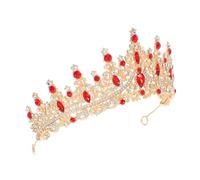 Homoyoyo Baroque Crystal Tiara for Wedding Birthday and Prom Elegant Rhinestone Crown Headband for Women Lightweight Design Accessory for Formal Attire