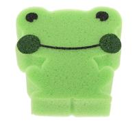 Homoyoyo Bath Sponge Frog Shape Soft Body Scrubber for Newborns and Gentle Skin Cleanser with Strong Water Absorption Cute Cartoon Animal Design for Fun Bath