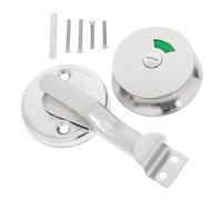Homoyoyo Bathroom Door Lock Silver Finish Stainless Steel Privacy Indicator Versatile Use for Interior and Office Doors for Public Restroom or Toilet