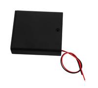 Homoyoyo Battery Holder with Leads and Cover Plastic Power Supply Case for DIY Projects School Displays and Model Building Secure